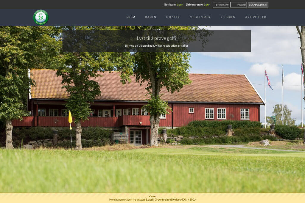 Hjemmesiden til Moss og Rygge Golfklubb